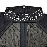 Rhinestone Deco Hollow-Out Jumpsuit