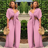 SUPER WHOLESALE | Bow Tied Top & Loose Pants