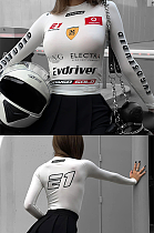 SUPER WHOLESALE | Race Printed Top