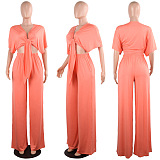 SUPER WHOLESALE | Bow Tied Top & Loose Pants