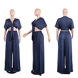 SUPER WHOLESALE | Bow Tied Top & Loose Pants