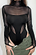 SUPER WHOLESALE | Patchwork See-through Bodysuit