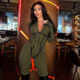 SUPER WHOLESALE | Elastic Front Zip Up Jumpsuit