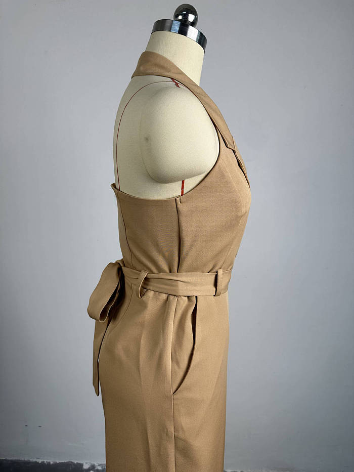 SUPER WHOLESALE | 24 Spring Halter Jumpsuit