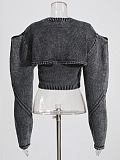 SUPER WHOLESALE | Two Pieces Top in Grey