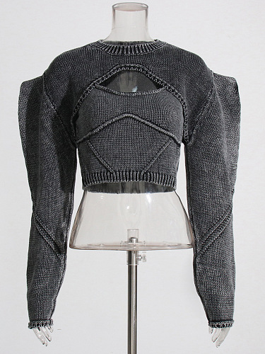 SUPER WHOLESALE | Two Pieces Top in Grey
