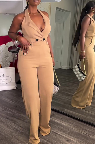 SUPER WHOLESALE | 24 Spring Halter Jumpsuit