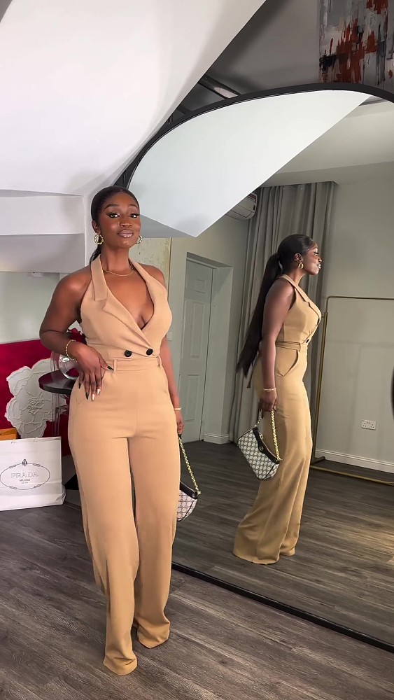 SUPER WHOLESALE | 24 Spring Halter Jumpsuit