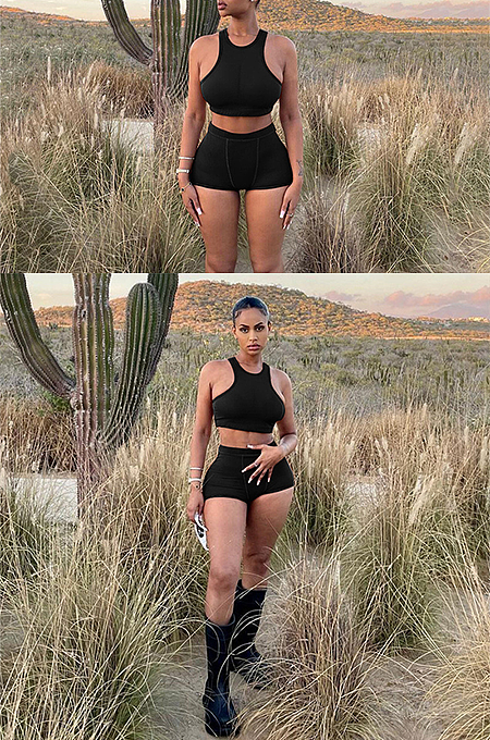 SUPER WHOLESALE | Pit Material Tanks Shorts Set