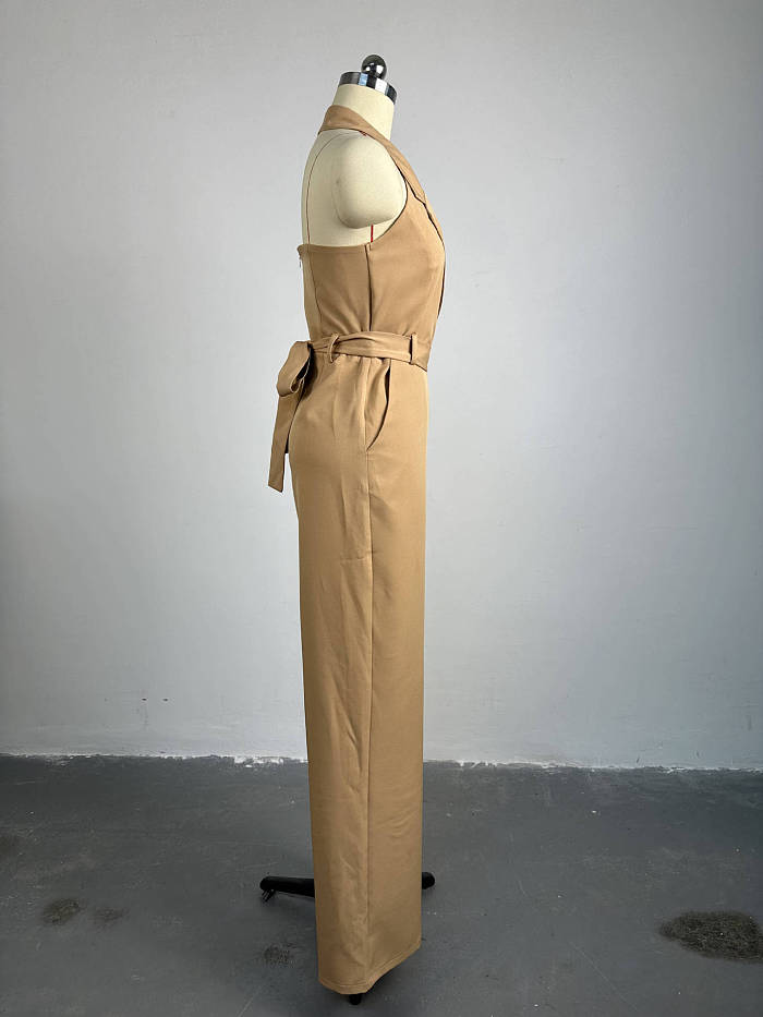 SUPER WHOLESALE | 24 Spring Halter Jumpsuit