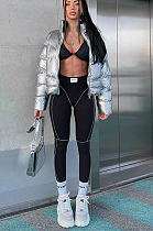 SUPER WHOLESALE | Patchwork High Elastic Jogging Pants