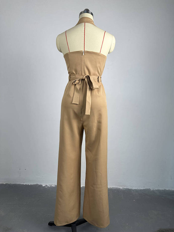 SUPER WHOLESALE | 24 Spring Halter Jumpsuit