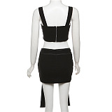 SUPER WHOLESALE | Patchwork Skirt Set