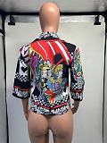 SUPER WHOLESALE | Poker Face Printed Shirt Top