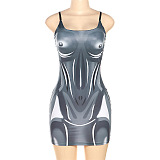 SUPER WHOLESALE | 3D Printed Maxi Mini Dress