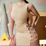 SUPER WHOLESALE | Off-shoulder Side Split Long Dress