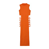 SUPER WHOLESALE | Off-shoulder Side Split Long Dress