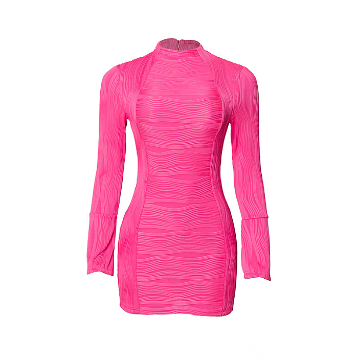 SUPER WHOLESALE | Wave Texture Mini Dress