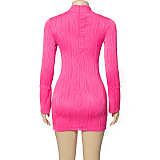 SUPER WHOLESALE | Wave Texture Mini Dress