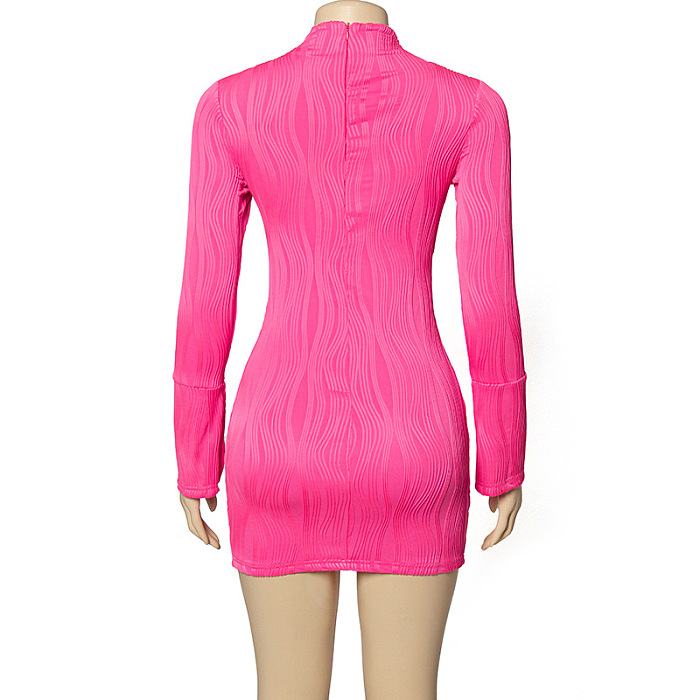 SUPER WHOLESALE | Wave Texture Mini Dress