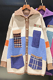 SUPER WHOLESALE | Patchwork Color Block Cardigan