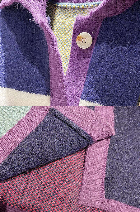 SUPER WHOLESALE | Patchwork Color Block Cardigan