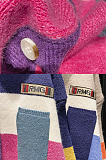 SUPER WHOLESALE | Patchwork Color Block Cardigan