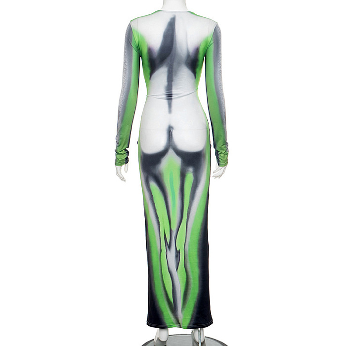 SUPER WHOLESALE | 3D Printed Long Dress
