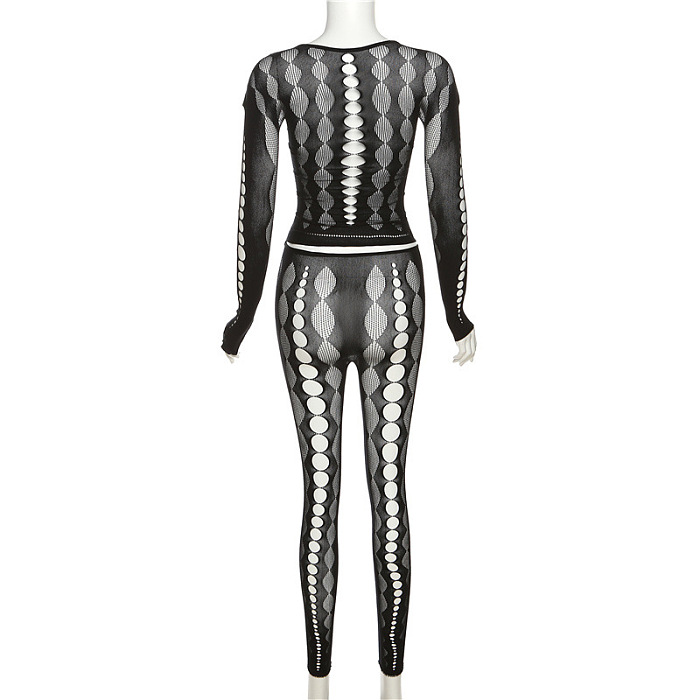 SUPER WHOLESALE | High Elastic Hollow-out 2Piece