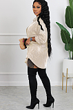 SUPER WHOLESALE | Sequins Shirt Dress