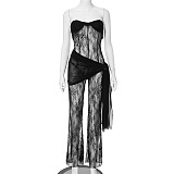 SUPER WHOLESALE | Lace See-through Pants Set
