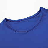 SUPER WHOLESALE | Bodycon Top with Tights in Solid Blue