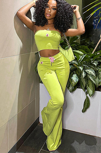 SUPER WHOLESALE | Beandeau Top & Self-tied Pants