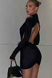 SUPER WHOLESALE | Halter Open Back Mini Dress