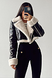 SUPER WHOLESALE | Patchwork Woolen Layered Jacket Top