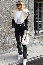 SUPER WHOLESALE | Patchwork Woolen Layered Jacket Top