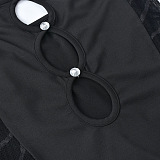 SUPER WHOLESALE | Ring Holes Long Dress