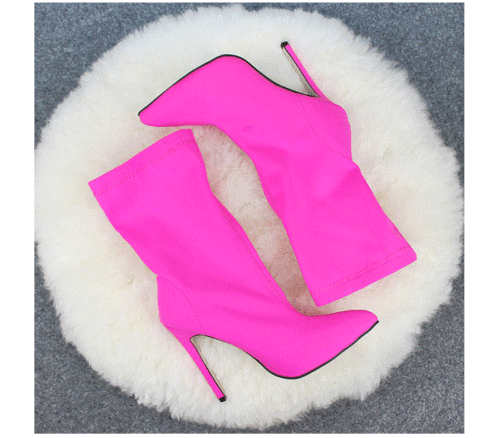 Low Top Elastic Boots in Solid