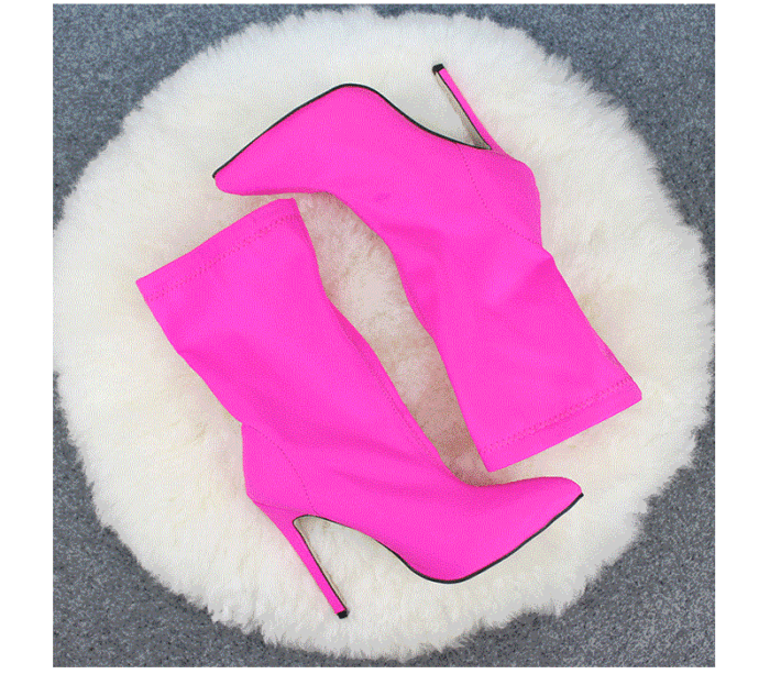Low Top Elastic Boots in Solid