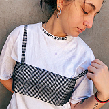 SUPER WHOLESALE | Fake Diamonds Mounted Bandeau Top