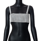 SUPER WHOLESALE | Fake Diamonds Mounted Bandeau Top