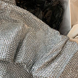 SUPER WHOLESALE | Knee High Shinning Rhinestone Full-mounted Boots in Silver