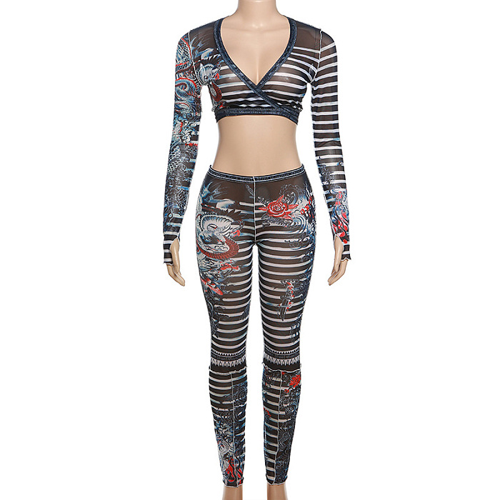 SUPER WHOLESALE | Magical Pattern Digital Printing Two-Piece Set