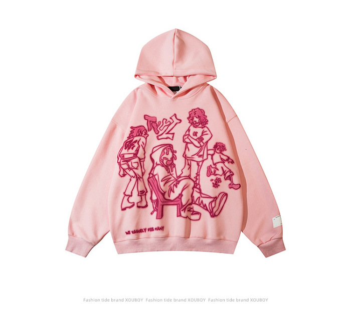 SUPER WHOLESALE | Oversize Printed Hoodie Top