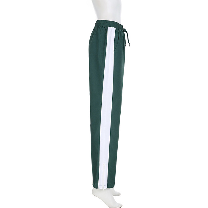 SUPER WHOLESALE | Patchwork Jogger Set in Green and White