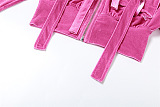 SUPER WHOLESALE | Hooded Pocket Open-Front Short Cardigan with High-Waisted Casual Skirt Set