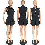 SUPER WHOLESALE | Off-shoulder Half Button Up Dress