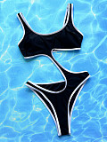 SUPER WHOLESALE | Cut-out Swimwear in Black