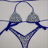 SUPER WHOLESALE | Bling Bling Rhinestone Beaded Halter Bikini