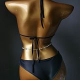 SUPER WHOLESALE | Bling Bling Rhinestone Beaded Halter Bikini